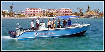 Boats from San Pedro to Hol Chan Marine Reserve